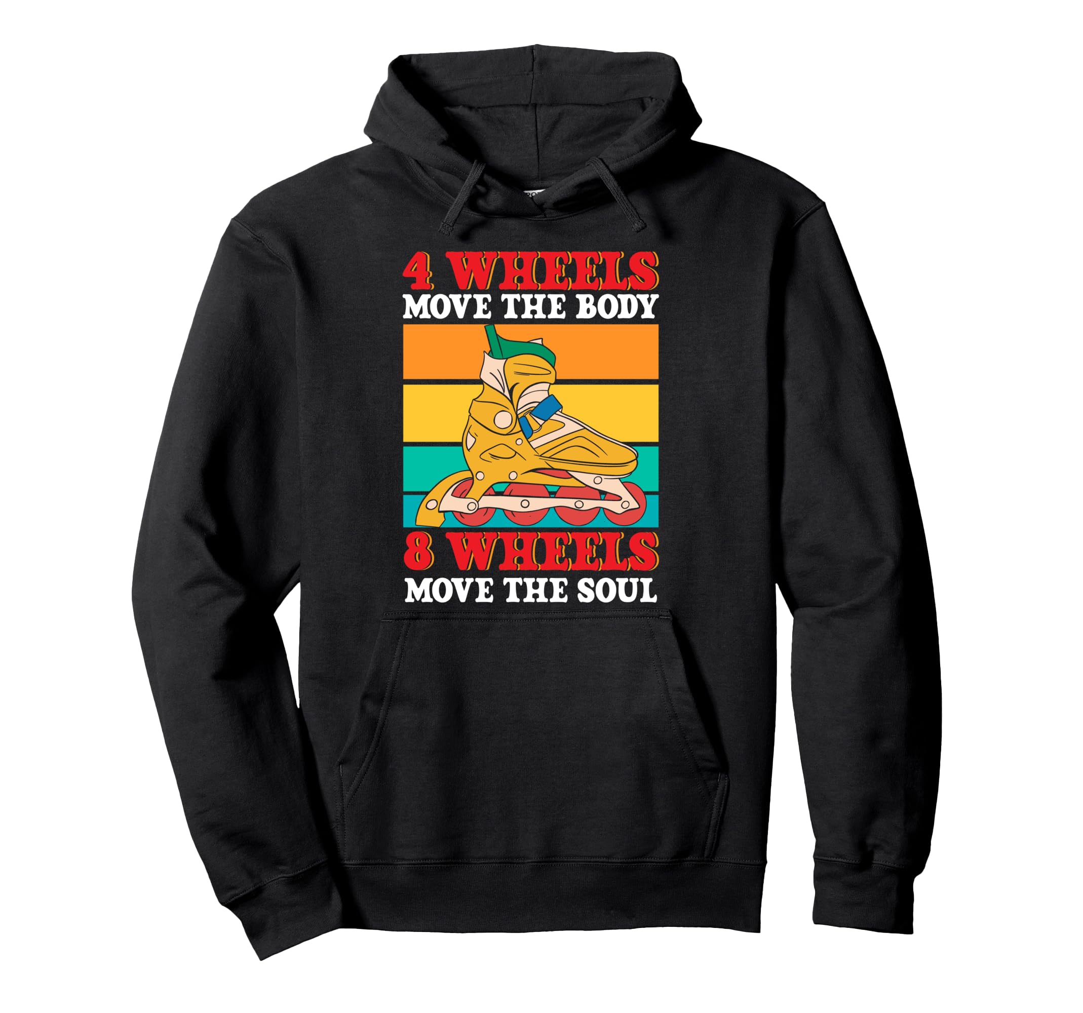 Roller Skating Skate 1970S Inline Hoodie - Casual Everyday Wear for Adults - T-Shirt, Sweatshirt, Hoodie