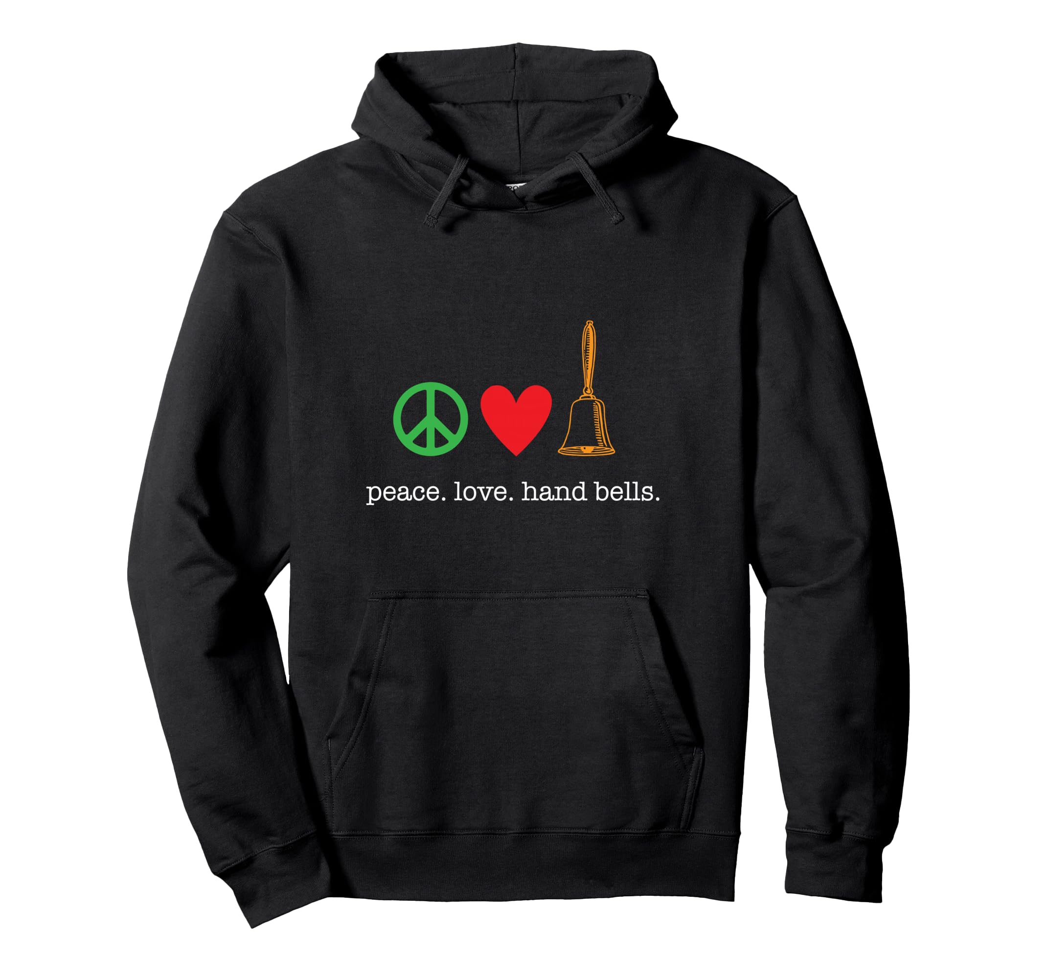 Hand Bell Players Bell Choir Peace Hoodie - Custom Art Print Men Women - T-Shirt, Sweatshirt, Hoodie