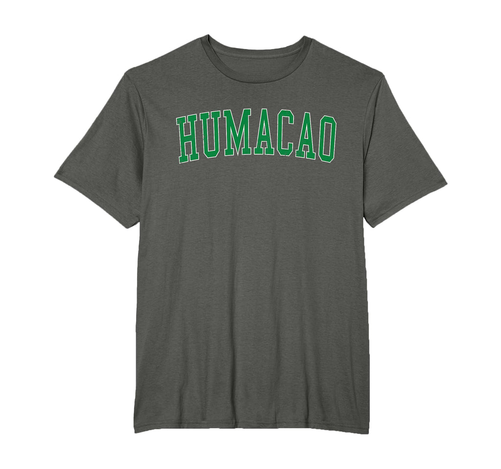 Humacao Pr Distressed Green Varsity T-Shirt - Novelty Apparel Men Women - T-Shirt, Sweatshirt, Hoodie