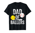 Dad Ballers Funny Dad Baseball And T-Shirt - Aesthetic Graphic Unisex - T-Shirt, Sweatshirt, Hoodie