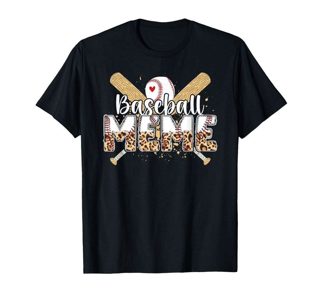 Baseball Meme Leopard Meme Baseball T-Shirt - Minimalist Print for Adults - T-Shirt, Sweatshirt, Hoodie