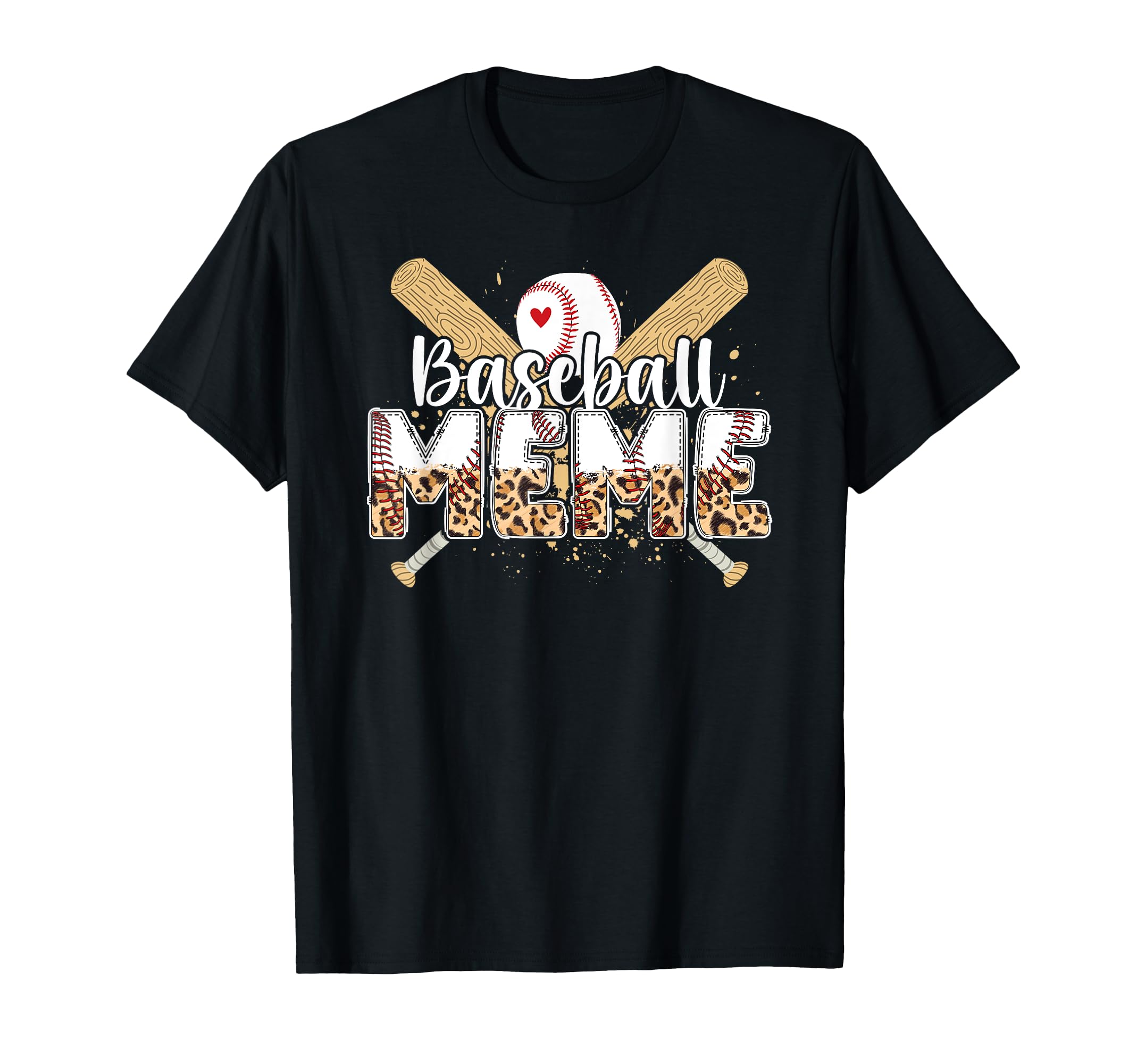 Baseball Meme Leopard Meme Baseball T-Shirt - Minimalist Print for Adults - T-Shirt, Sweatshirt, Hoodie
