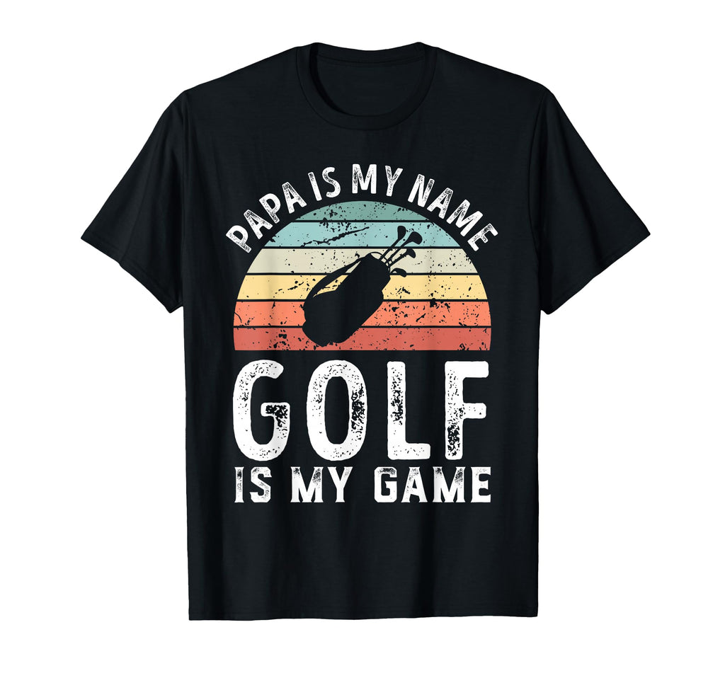 Funny Papa Golf Is My Game Sunset T-Shirt - Streetwear Style Unisex - T-Shirt, Sweatshirt, Hoodie