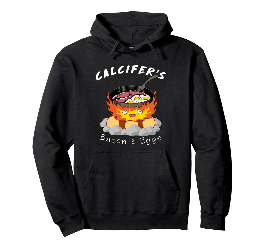 Food Lover Calcifers Bacon And Egg Cook Hoodie - Unique Graphic Unisex - T-Shirt, Sweatshirt, Hoodie