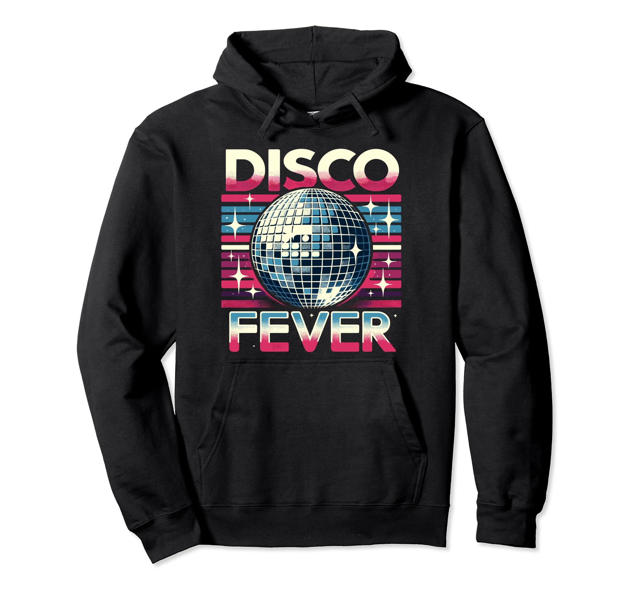Disco Fever Dance Party Mirror Ball Hoodie - Streetwear Style for Adults - T-Shirt, Sweatshirt, Hoodie