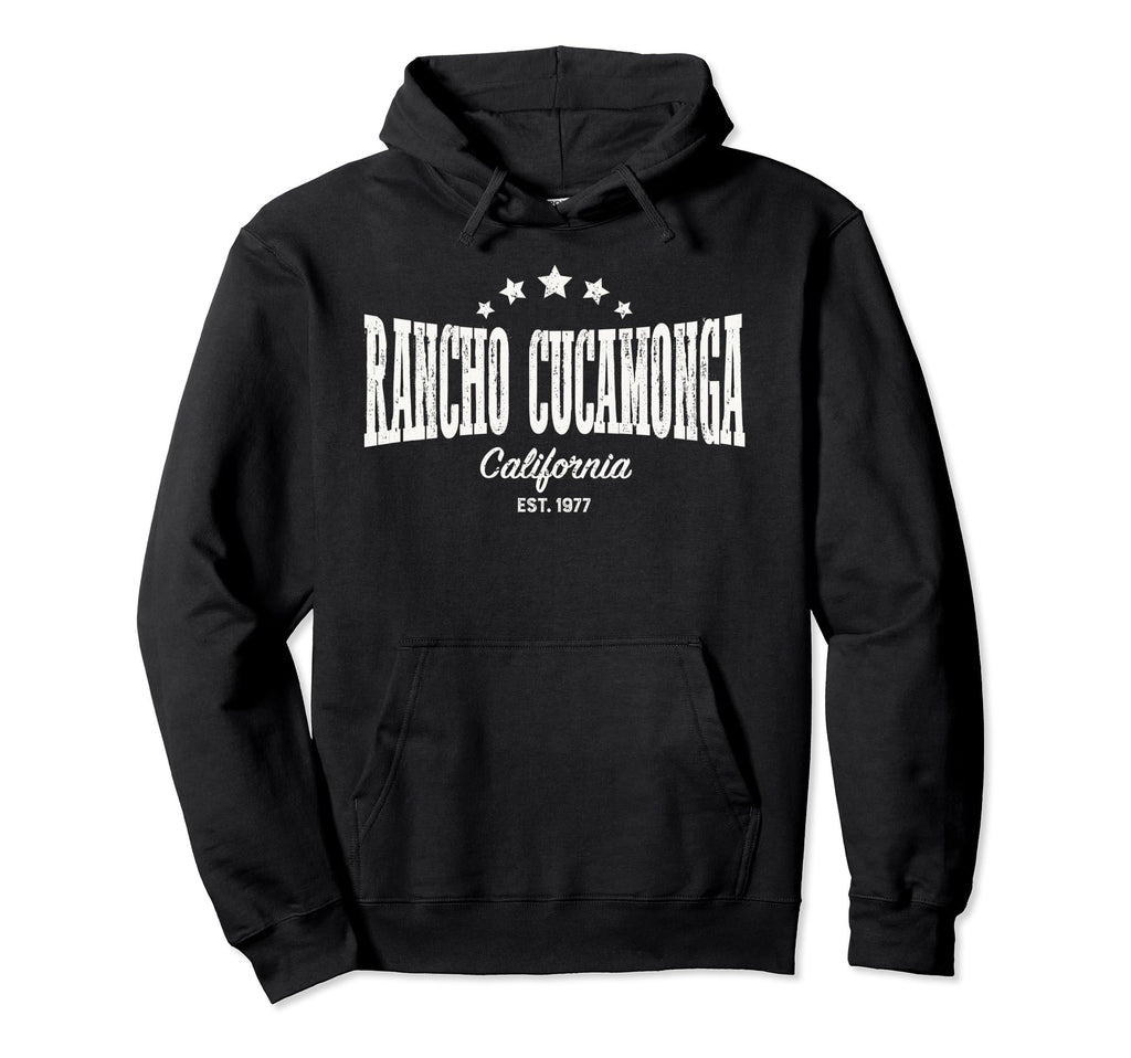 Rancho Cucamonga Distressed Home City Hoodie - Novelty Apparel Men Women - T-Shirt, Sweatshirt, Hoodie
