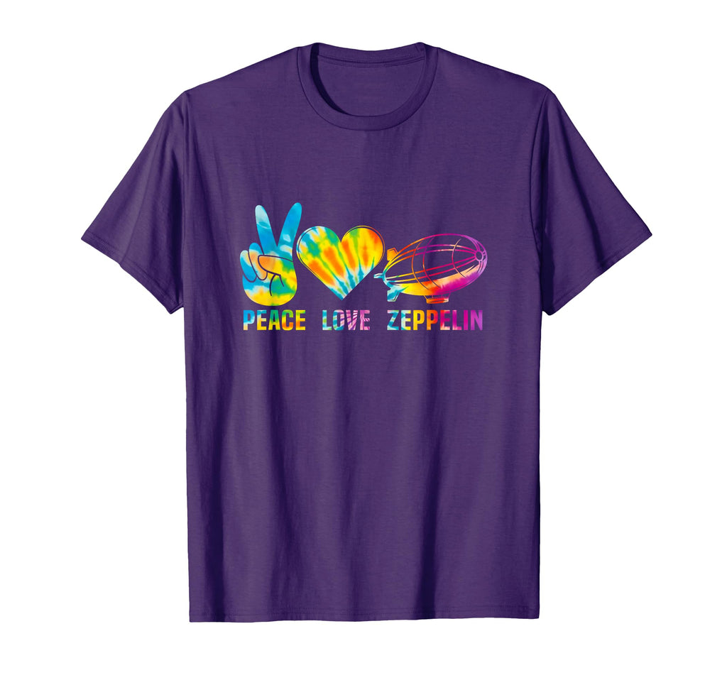 Tie Dye Dirigible Airship Blimp Zepelin T-Shirt - Trendy Graphic Unisex - T-Shirt, Sweatshirt, Hoodie