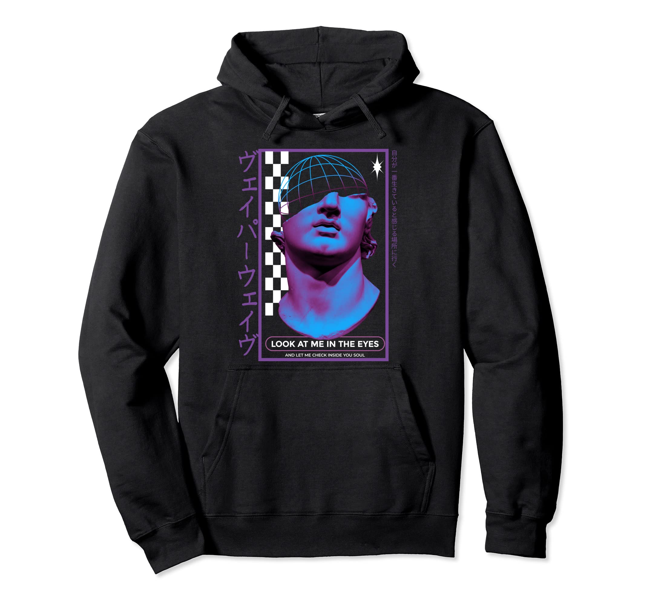 Vaporwave Statue Aesthetic Art Glitch Hoodie - Novelty Apparel Unisex - T-Shirt, Sweatshirt, Hoodie