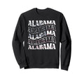 Alabama American Flag Faded Sweatshirt - Fun Novelty Design Unisex - T-Shirt, Sweatshirt, Hoodie