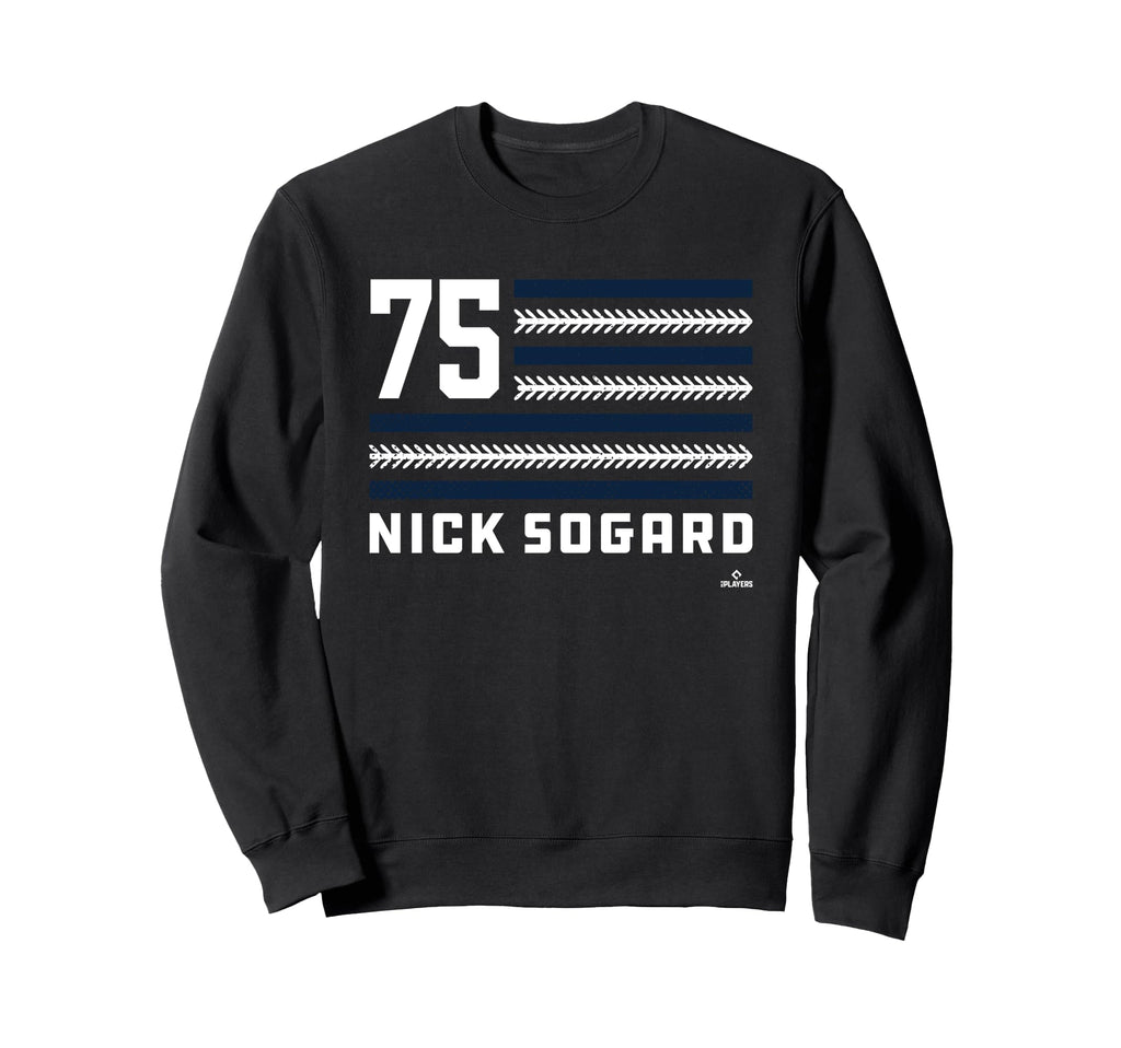 Flag Stripes Nick Sogard Boston Sweatshirt - Fun Novelty Design for Adults - T-Shirt, Sweatshirt, Hoodie