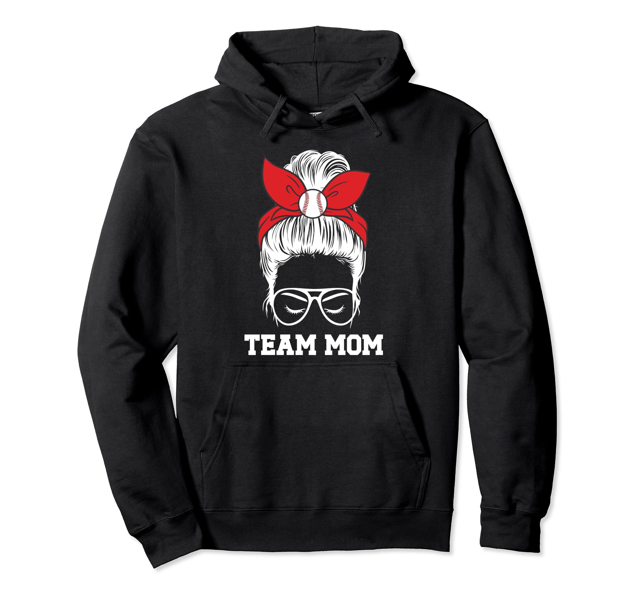 Baseball Team Mom Appreciation Baseball Hoodie - Graphic Print for Adults - T-Shirt, Sweatshirt, Hoodie