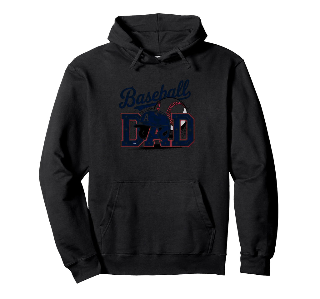 Baseball Dad Proud Fathers Sports Hoodie - Casual Everyday Wear for Adults - T-Shirt, Sweatshirt, Hoodie