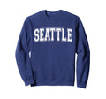 Seattle Wa Washington Usa Sports Varsity Sweatshirt - Unique Graphic Unisex - T-Shirt, Sweatshirt, Hoodie