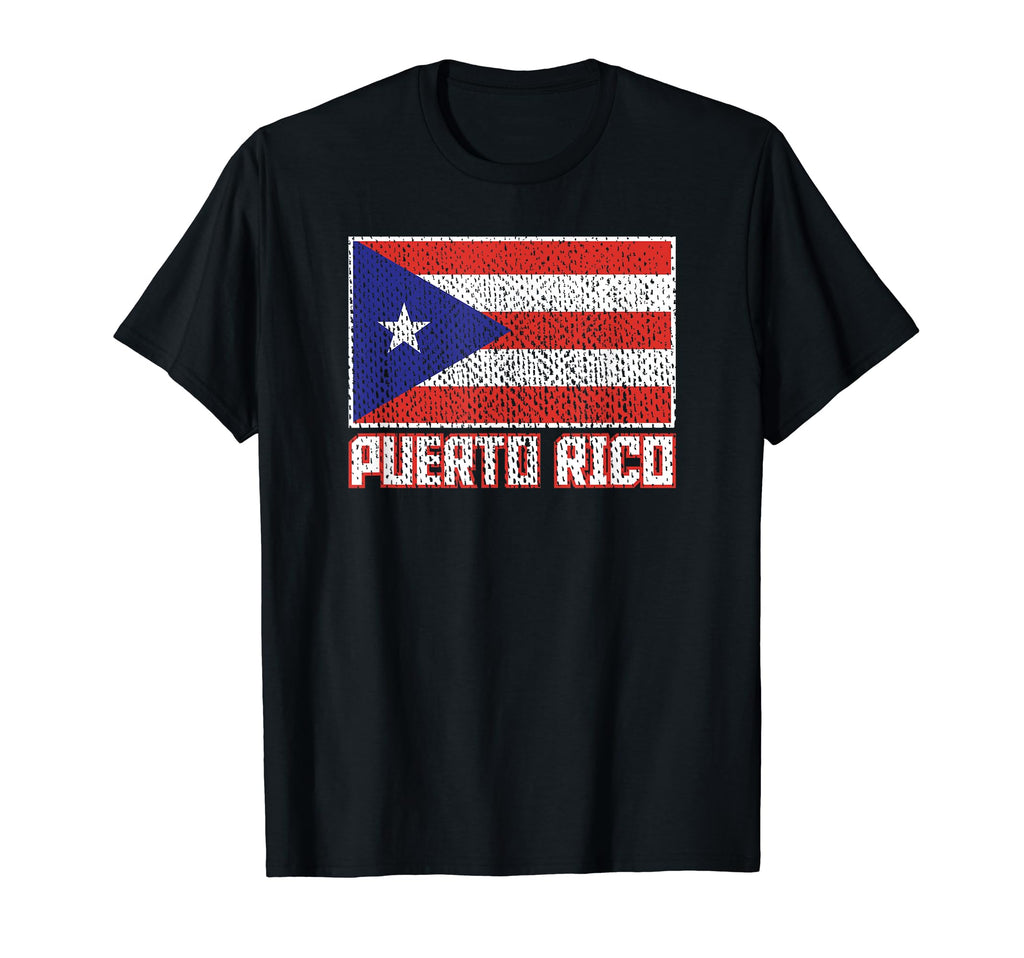 Puerto Rico Flag Distressed Puerto Rican T-Shirt - Trendy Graphic Unisex - T-Shirt, Sweatshirt, Hoodie