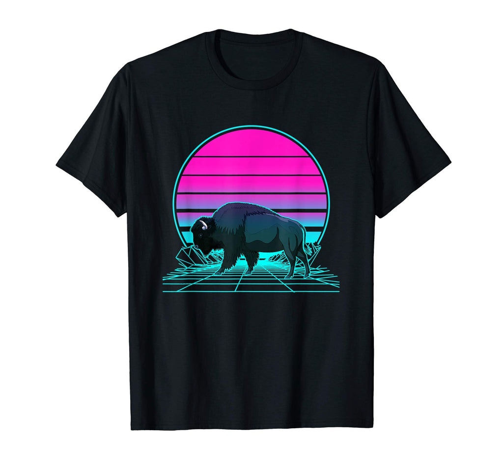 Sunset Buffalo T-Shirt - Custom Art Print for Adults - T-Shirt, Sweatshirt, Hoodie