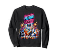 Parody Kitty Cat Lover Disco Sweatshirt - Aesthetic Graphic Men Women - T-Shirt, Sweatshirt, Hoodie