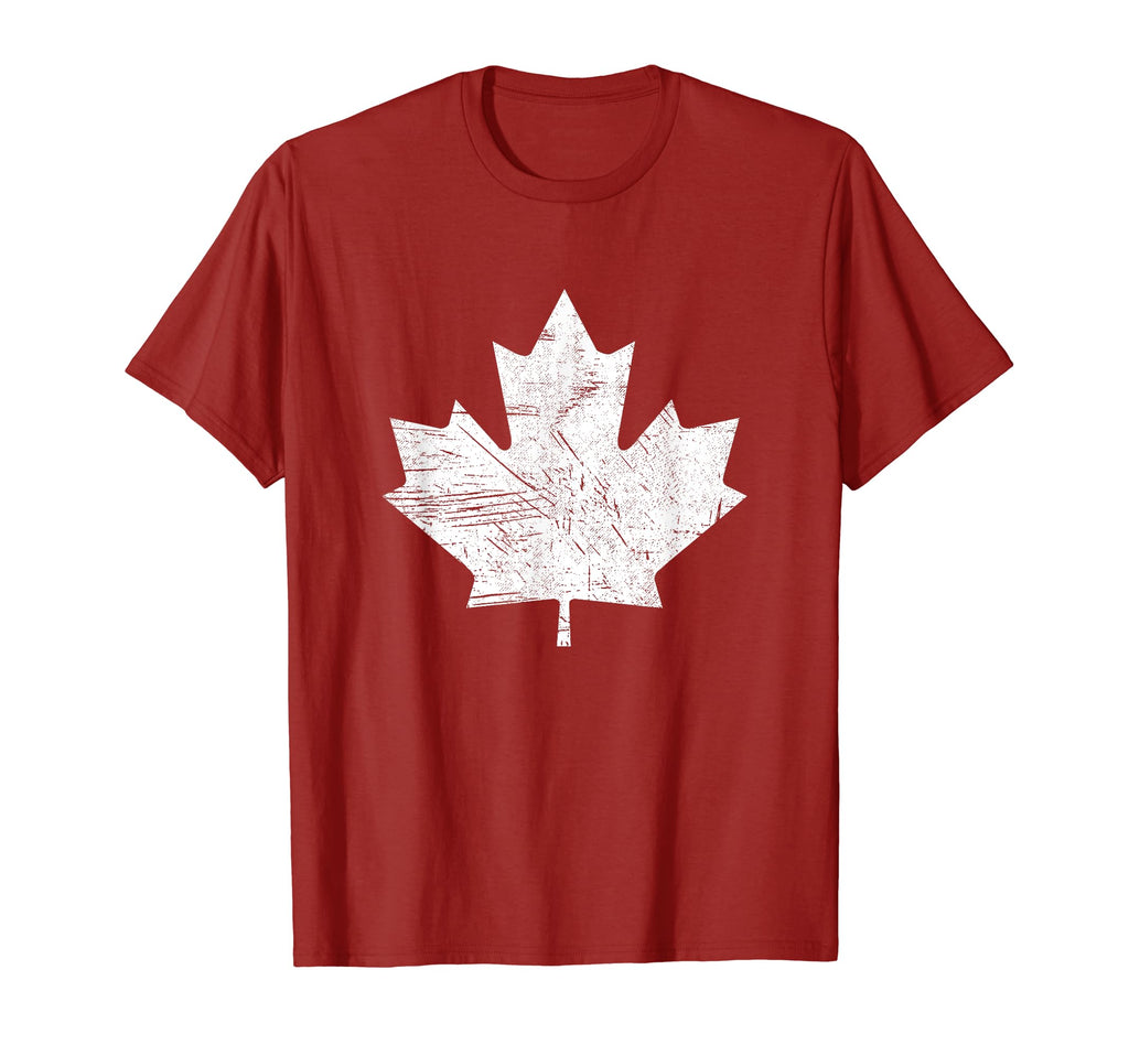 Canada Maple Leaf Distressed 150 T-Shirt - Custom Art Print Unisex - T-Shirt, Sweatshirt, Hoodie