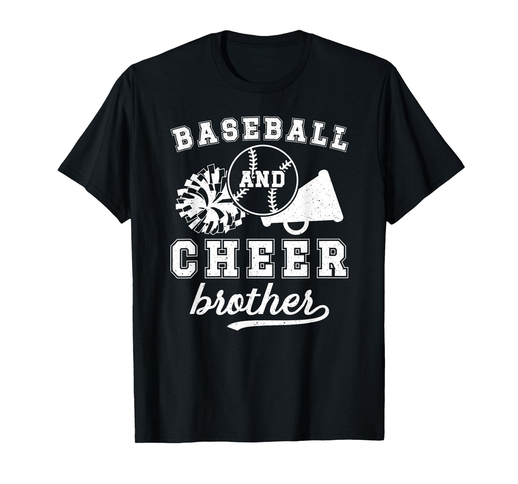 Baseball And Cheer Brother T-Shirt - Minimalist Print Men Women - T-Shirt, Sweatshirt, Hoodie