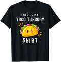 Kawaii Taco Tuesday Mexican Food Dia de Muertos - Adult & Kids T-Shirts, Sweatshirts & Hoodies apparel design preview 1