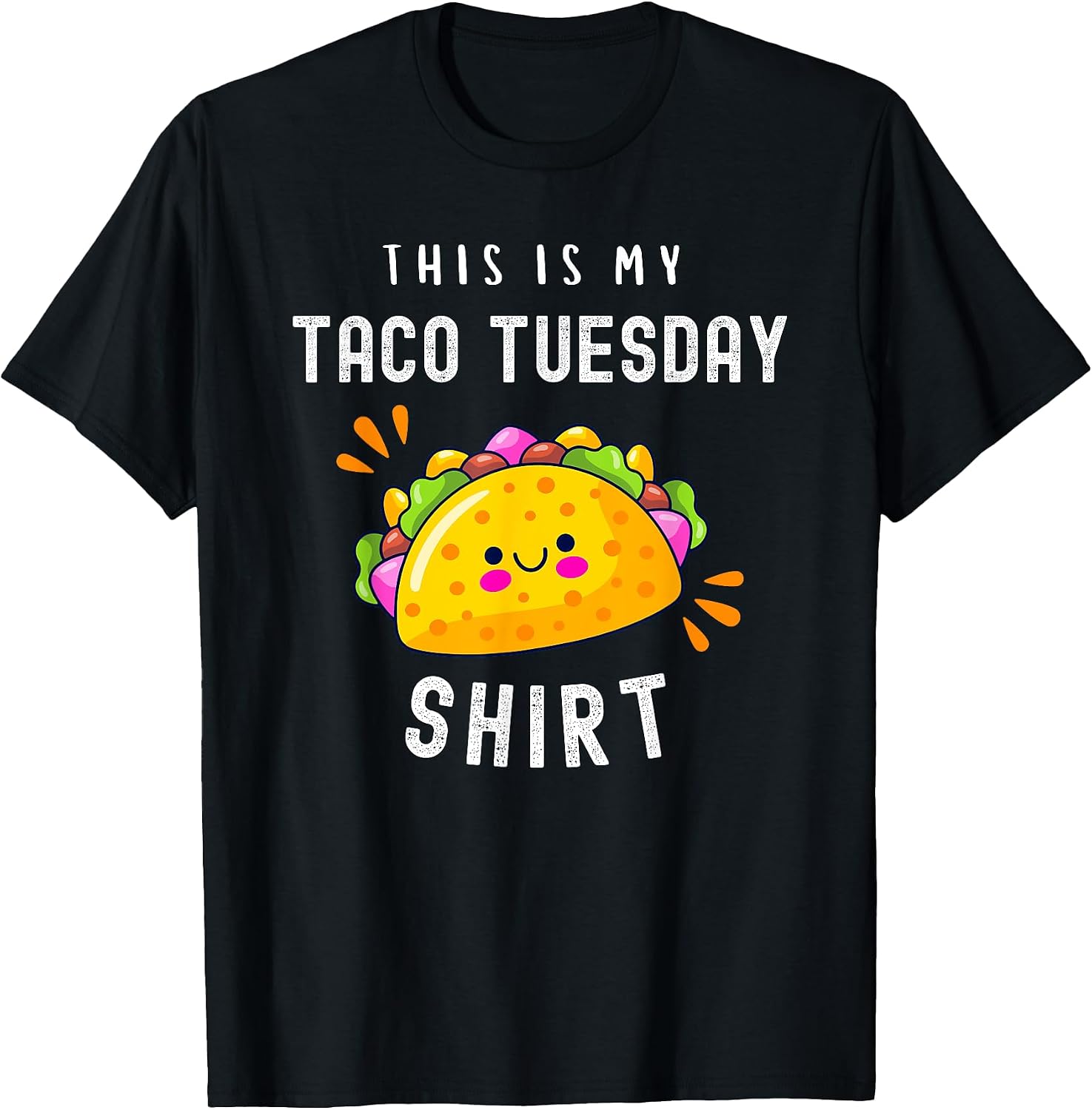 Kawaii Taco Tuesday Mexican Food Dia de Muertos - Adult & Kids T-Shirts, Sweatshirts & Hoodies apparel design preview 1