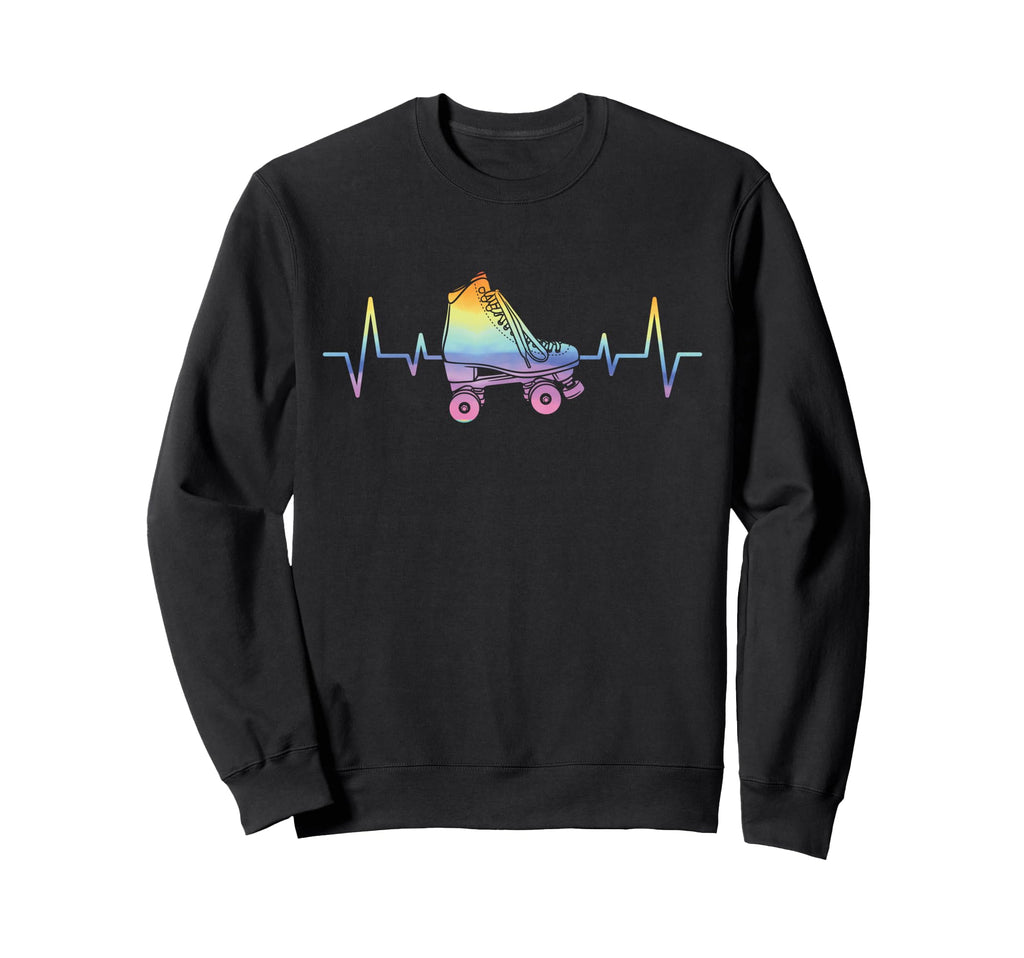 Roller Skating Skate Heartbeat Sweatshirt - Streetwear Style Men Women - T-Shirt, Sweatshirt, Hoodie