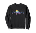 Roller Skating Skate Heartbeat Sweatshirt - Streetwear Style Men Women - T-Shirt, Sweatshirt, Hoodie