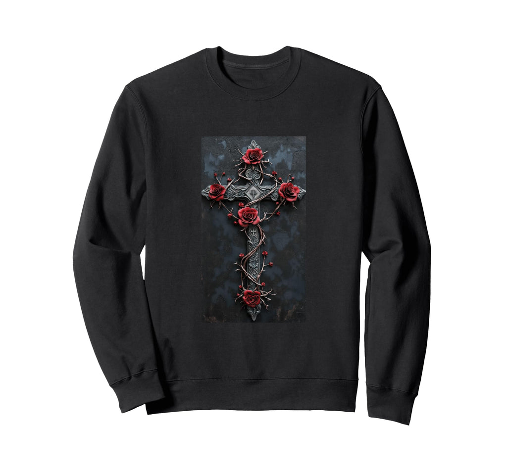 Gothic Cross Grunge Aesthetic Y2K Sweatshirt - Trendy Graphic Men Women - T-Shirt, Sweatshirt, Hoodie