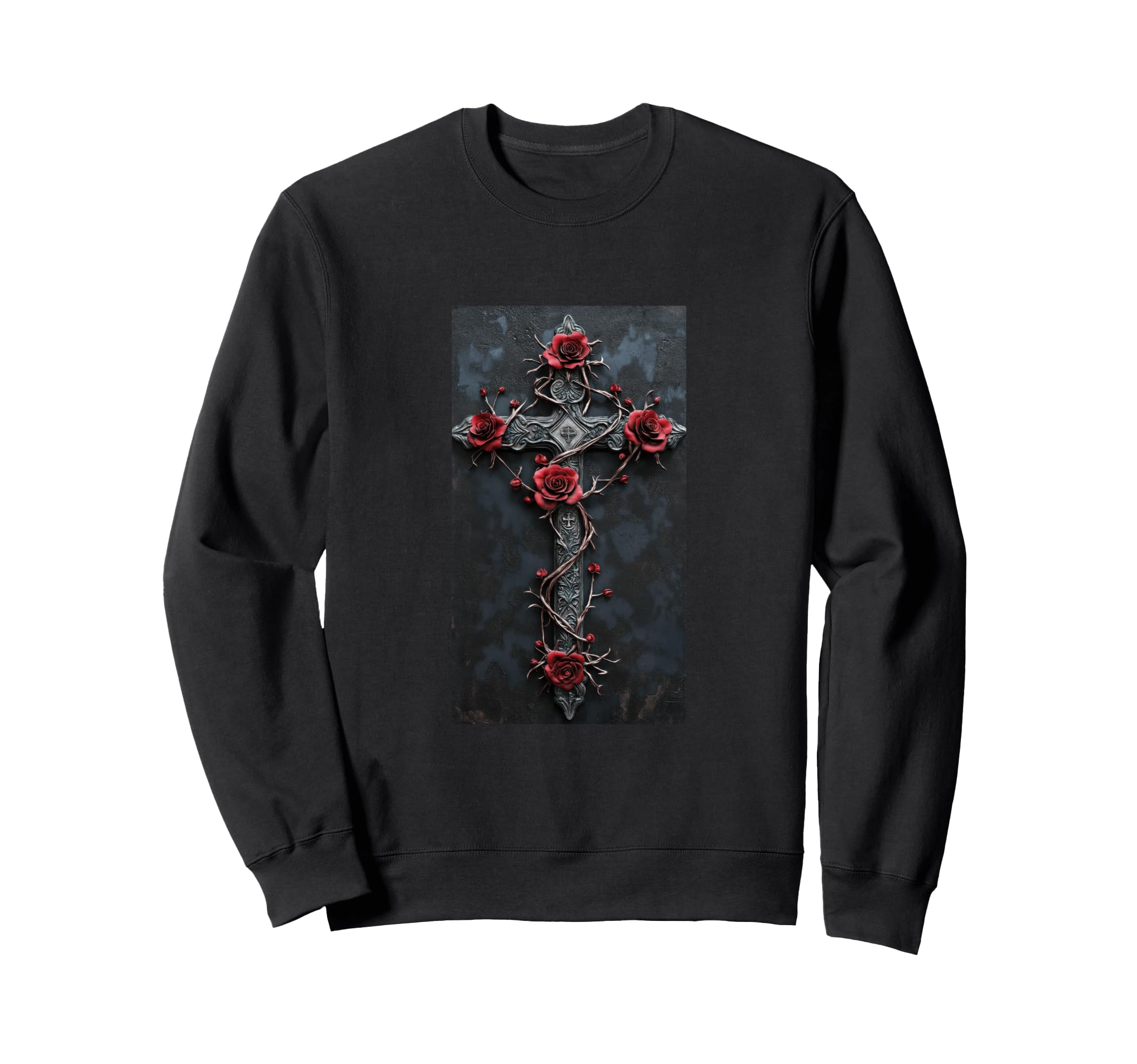 Gothic Cross Grunge Aesthetic Y2K Sweatshirt - Trendy Graphic Men Women - T-Shirt, Sweatshirt, Hoodie