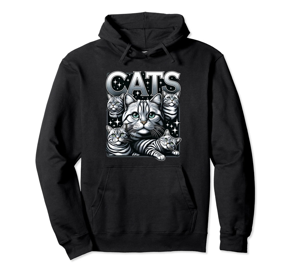 Cat Bootleg Grunge 90S Hoodie - Minimalist Print Men Women - T-Shirt, Sweatshirt, Hoodie
