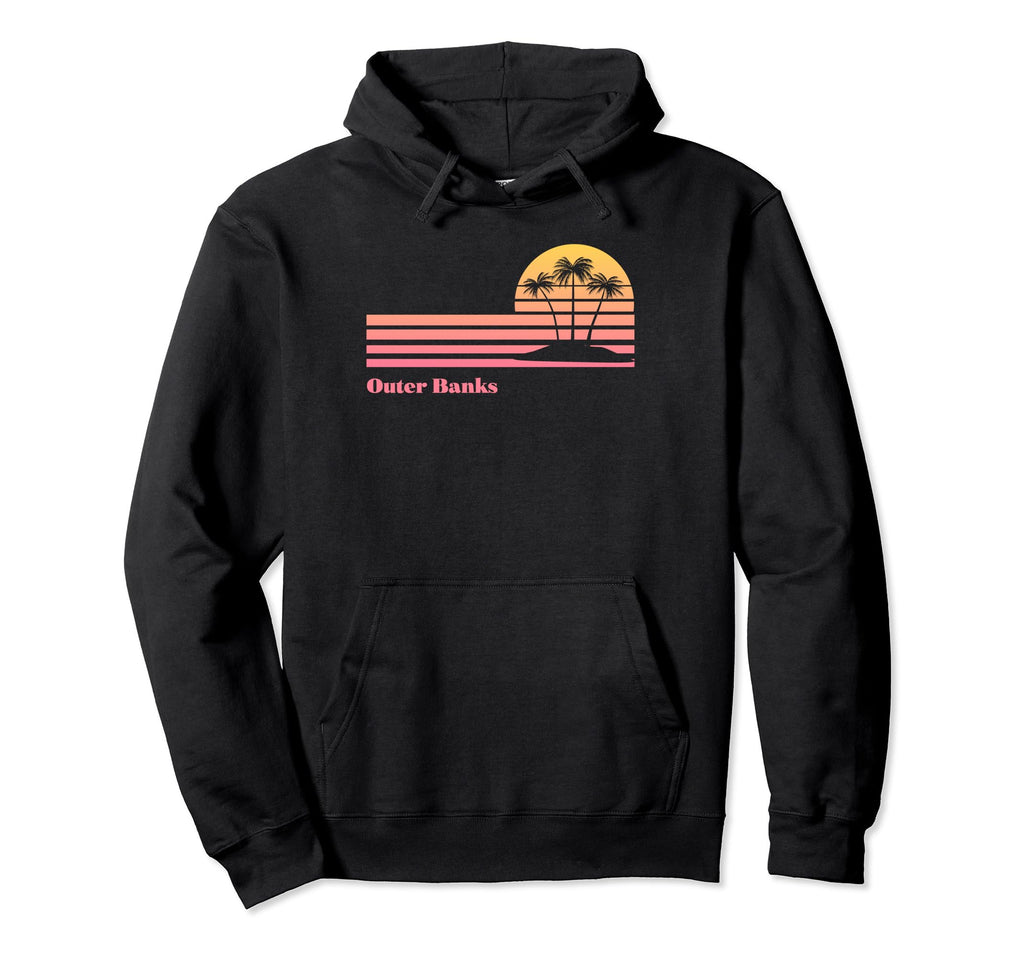 Outer Banks Beach North Carolina Gradient Hoodie - Streetwear Style Unisex - T-Shirt, Sweatshirt, Hoodie