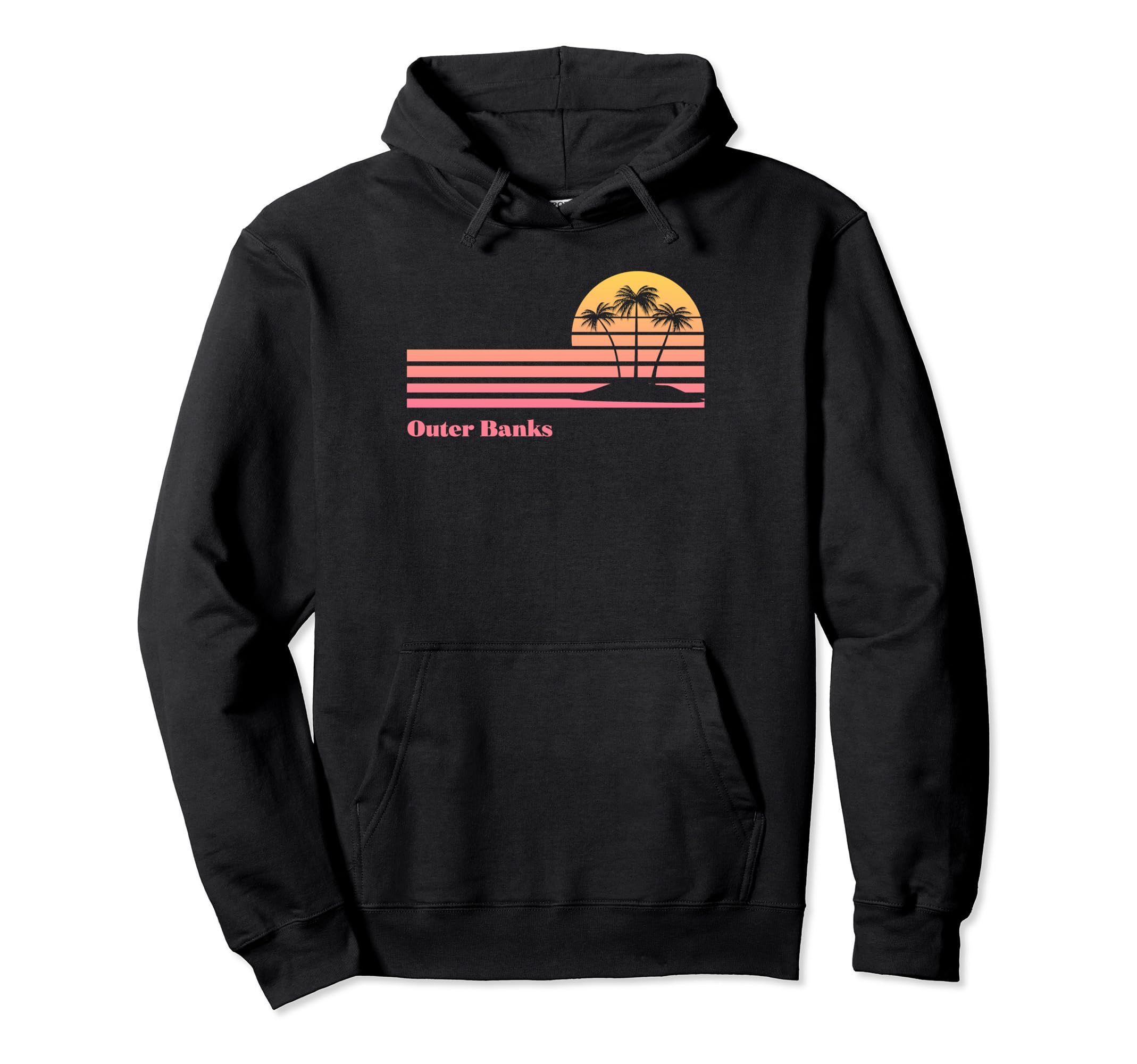 Outer Banks Beach North Carolina Gradient Hoodie - Streetwear Style Unisex - T-Shirt, Sweatshirt, Hoodie