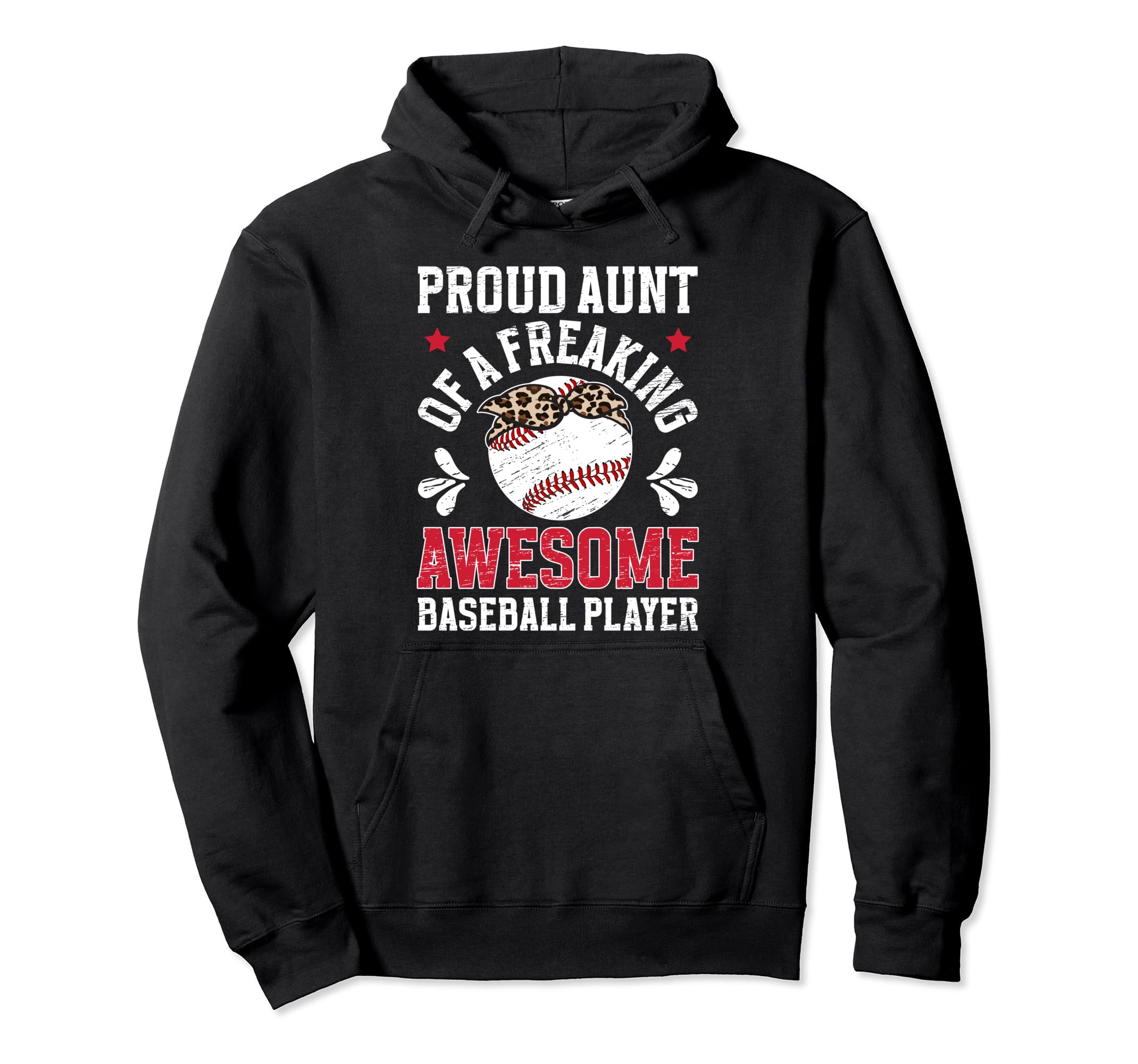 Proud Aunt Baseball Player Auntie Hoodie - Unique Graphic for Adults - T-Shirt, Sweatshirt, Hoodie