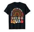 Fourth Grade Teacher Squad Back T-Shirt - Casual Everyday Wear Men Women - T-Shirt, Sweatshirt, Hoodie