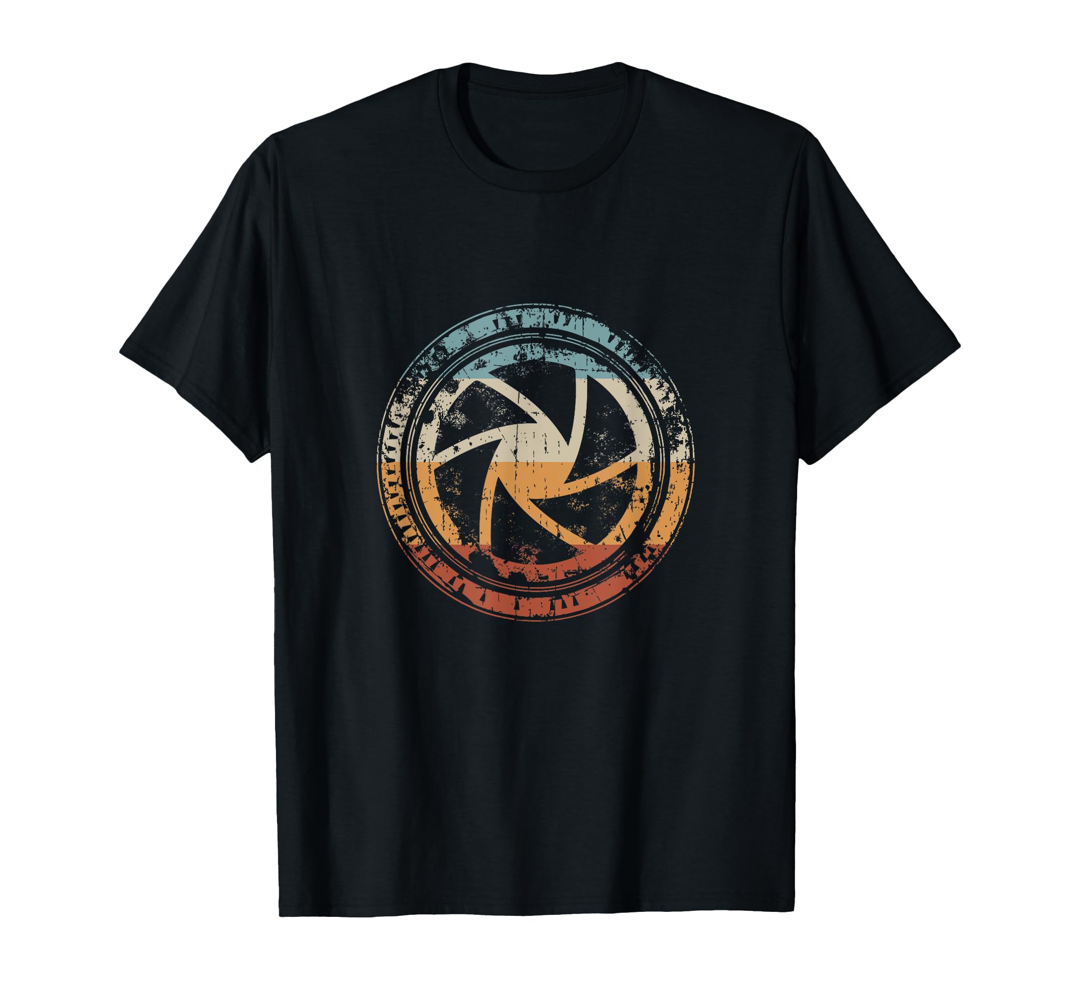 Camera Lens Aperture Iris Icon T-Shirt - Trendy Graphic Men Women - T-Shirt, Sweatshirt, Hoodie