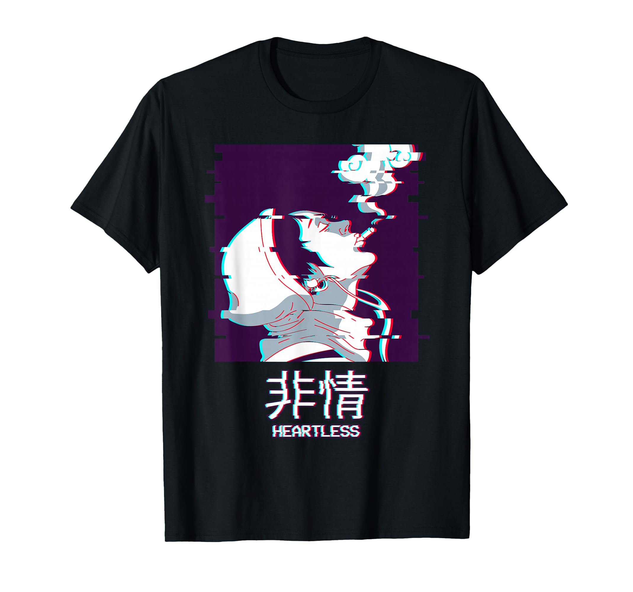 Sad Anime Vaporwave Aesthetic T-Shirt - Aesthetic Graphic Men Women - T-Shirt, Sweatshirt, Hoodie
