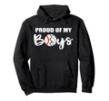 Proud My Funny Baseball Volleyball Mom Hoodie - Graphic Print Men Women - T-Shirt, Sweatshirt, Hoodie