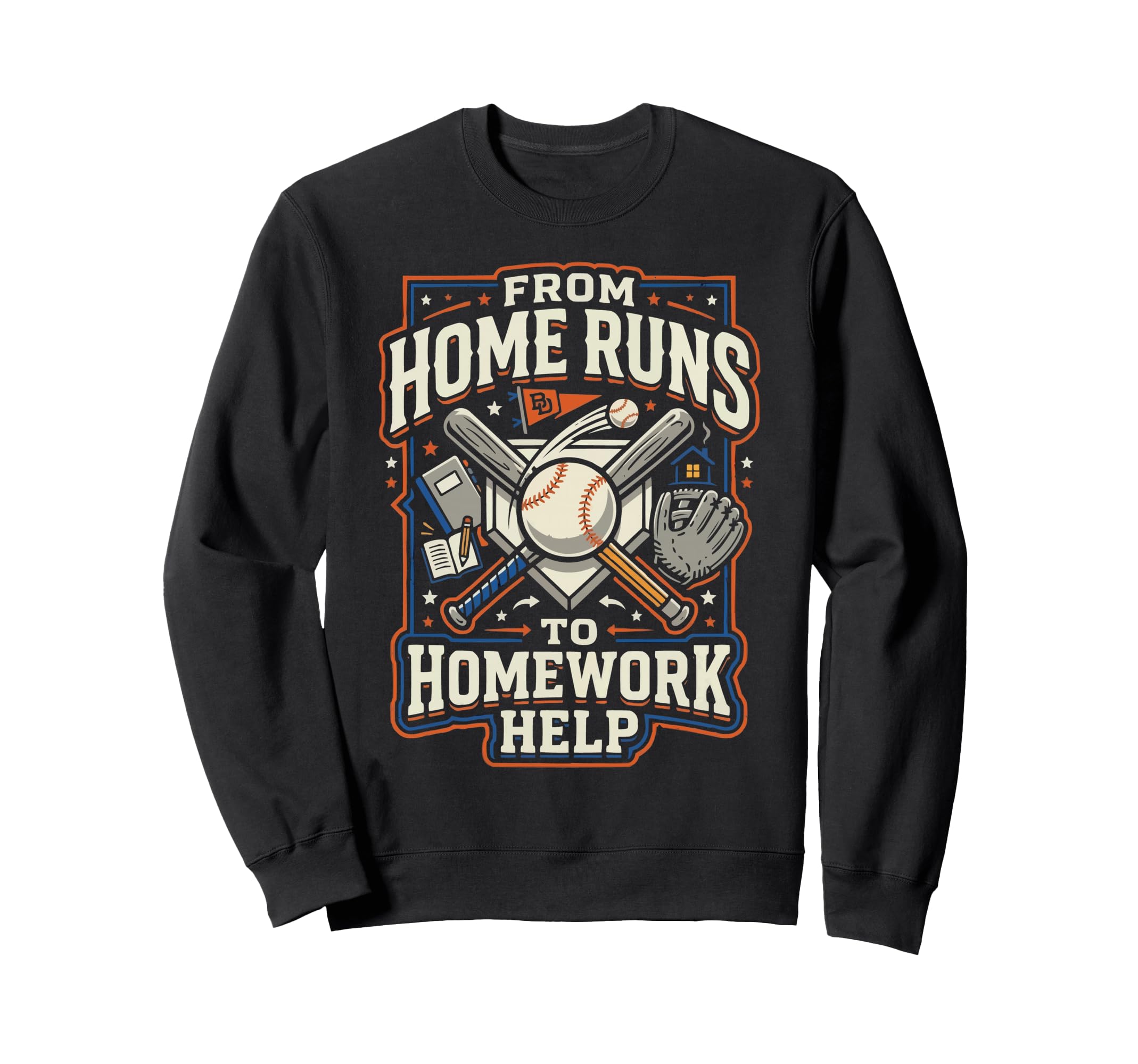 Baseball Dad Baseballer Daddy Sweatshirt - Fun Novelty Design Men Women - T-Shirt, Sweatshirt, Hoodie
