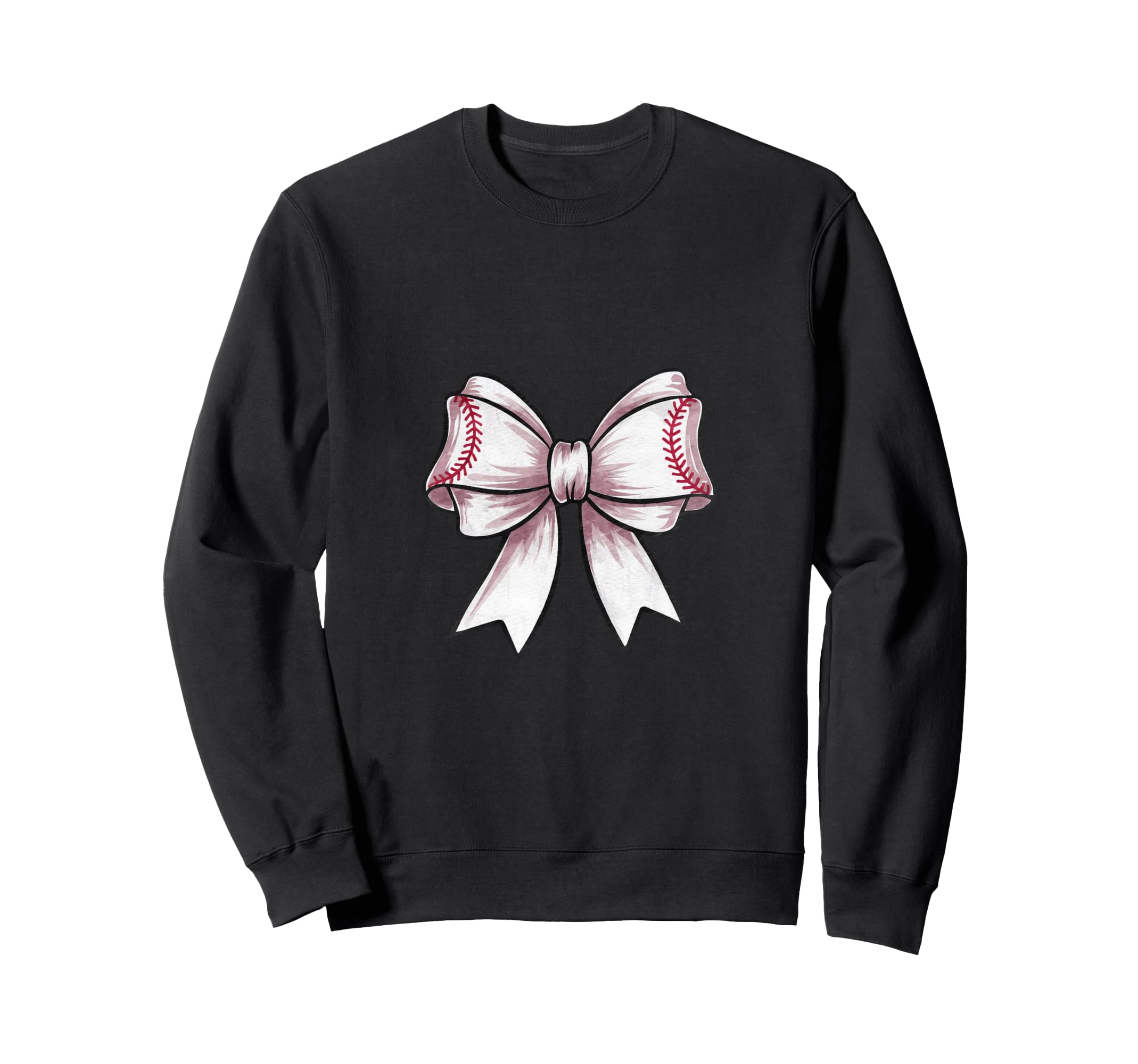 Coquette Baseball Bow Mom Sister Sweatshirt - Unique Graphic for Adults - T-Shirt, Sweatshirt, Hoodie