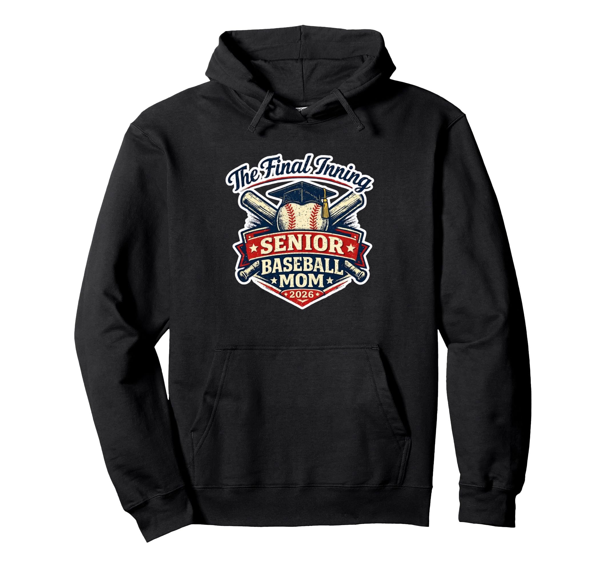 Final Inning Senior Baseball Mom Class Hoodie - Minimalist Print Unisex - T-Shirt, Sweatshirt, Hoodie
