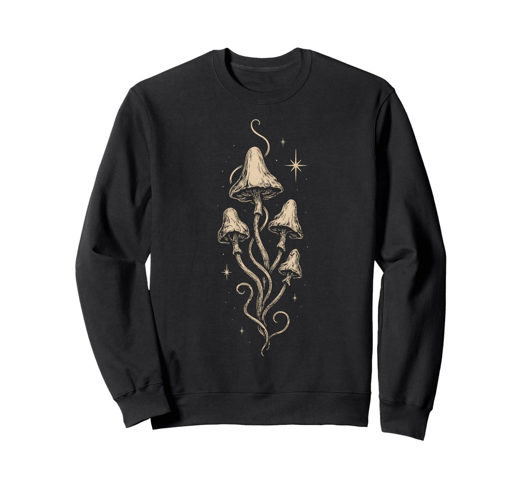 Mushroom Goblincore Fairycore Sweatshirt - Minimalist Print for Adults - T-Shirt, Sweatshirt, Hoodie
