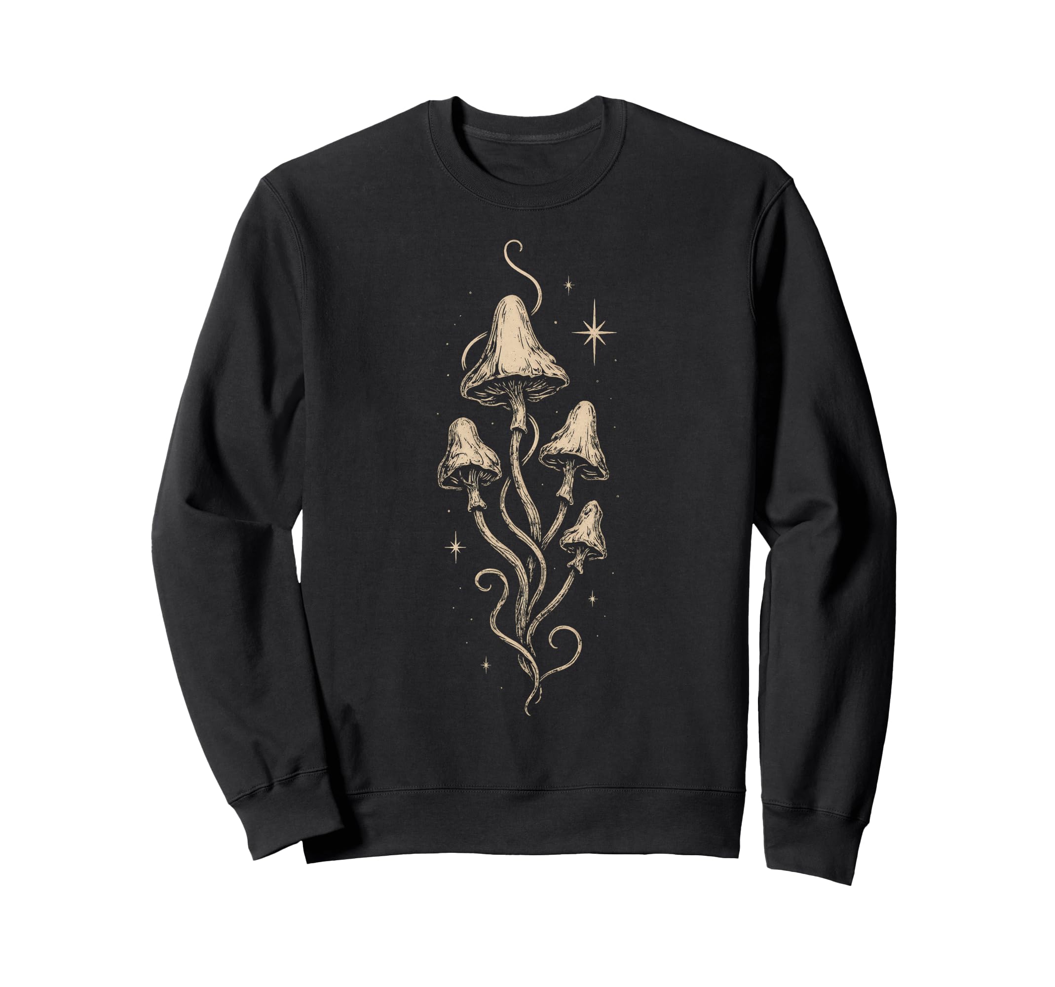 Mushroom Goblincore Fairycore Sweatshirt - Minimalist Print for Adults - T-Shirt, Sweatshirt, Hoodie