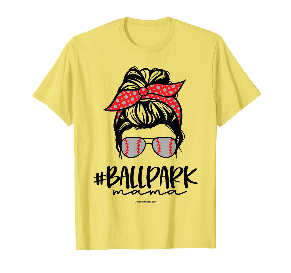 Ball Park Mama Baseball Softball T-Shirt - Custom Art Print for Adults - T-Shirt, Sweatshirt, Hoodie