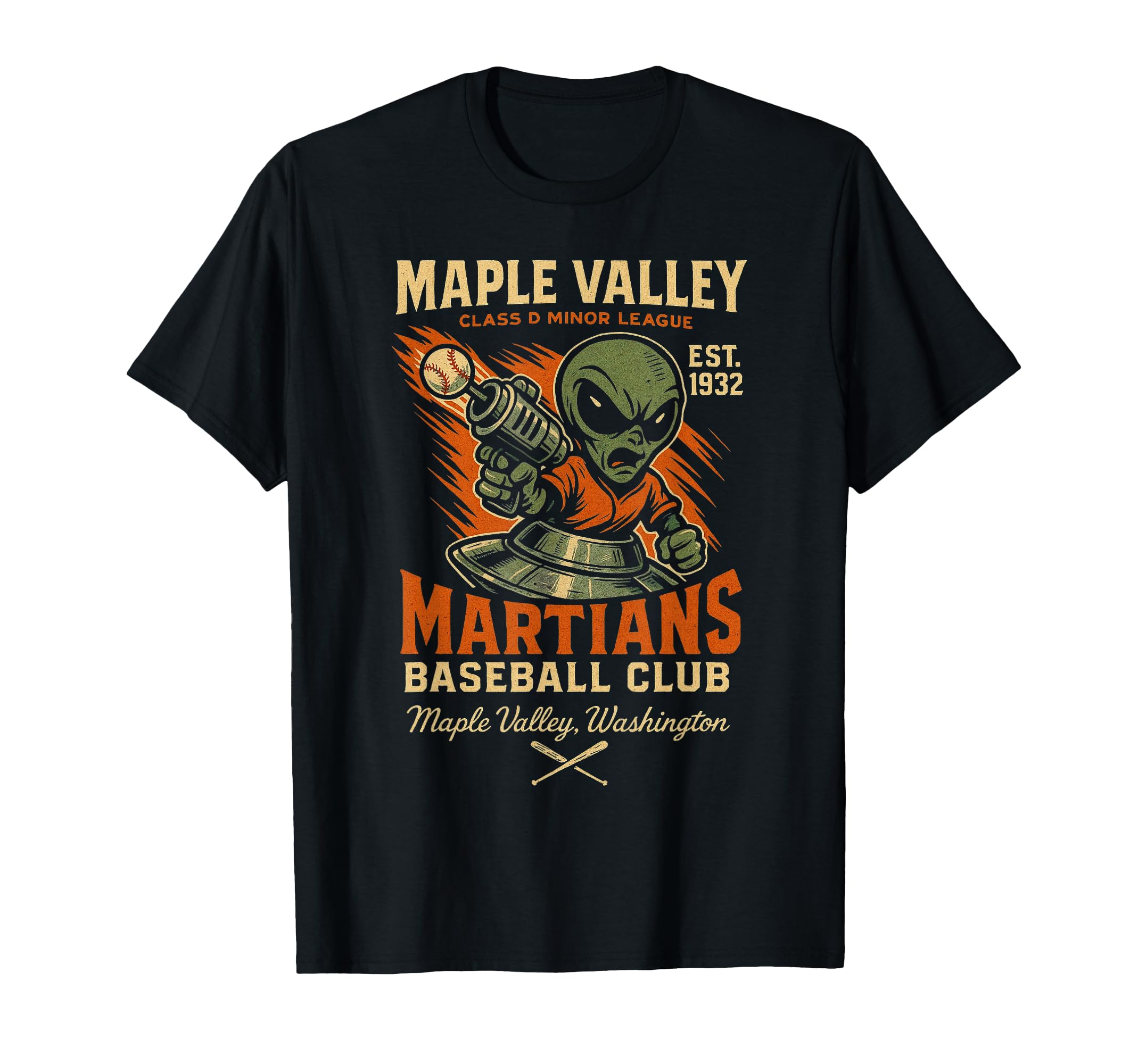 Minor League Maple Valley Martians T-Shirt - Unique Graphic Men Women - T-Shirt, Sweatshirt, Hoodie