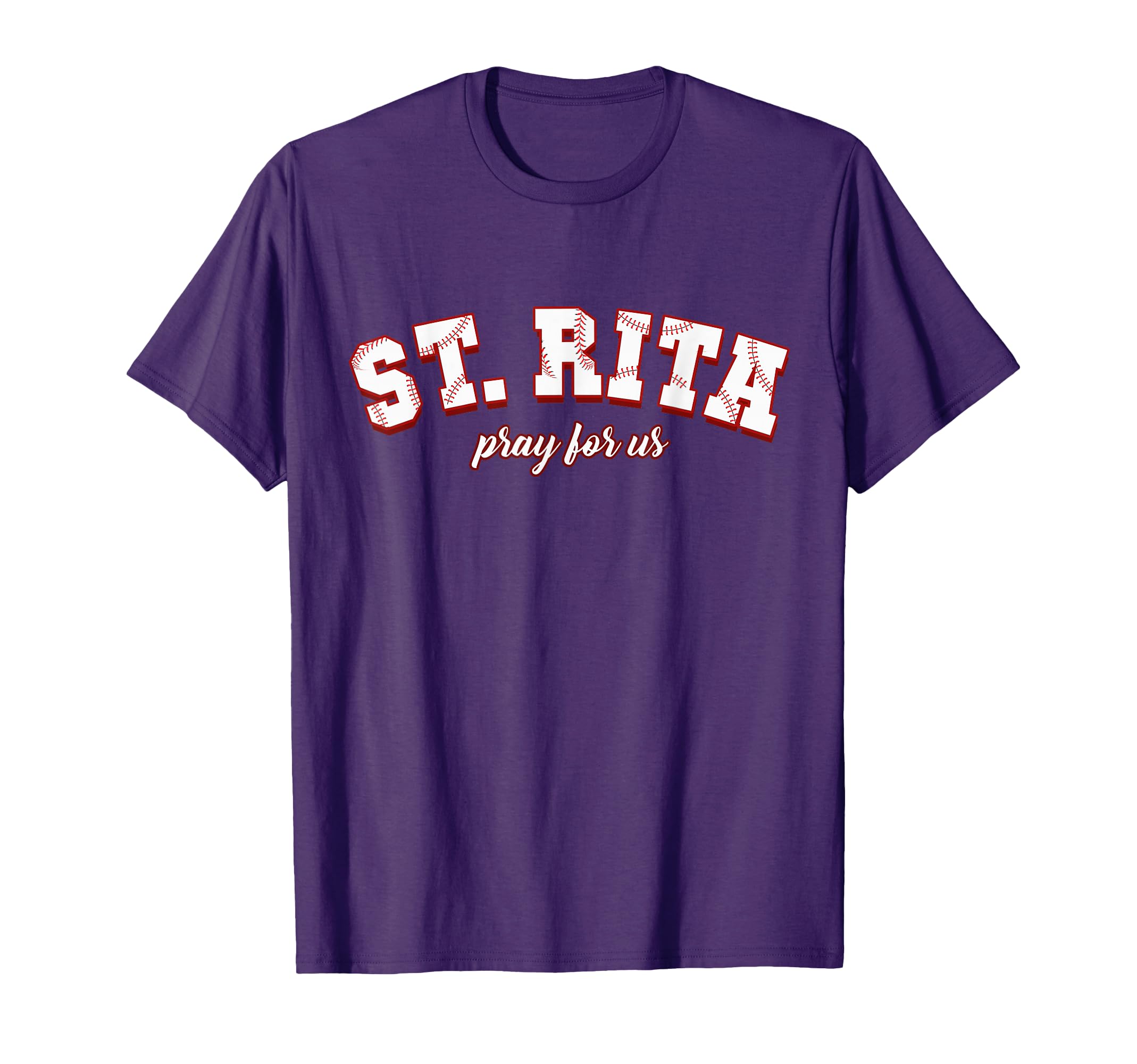 St Rita Cascia Pray Us Baseball Patron T-Shirt - Graphic Print for Adults - T-Shirt, Sweatshirt, Hoodie