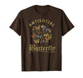 Antisocial Butterfly Fairy Grunge T-Shirt - Casual Everyday Wear Men Women - T-Shirt, Sweatshirt, Hoodie
