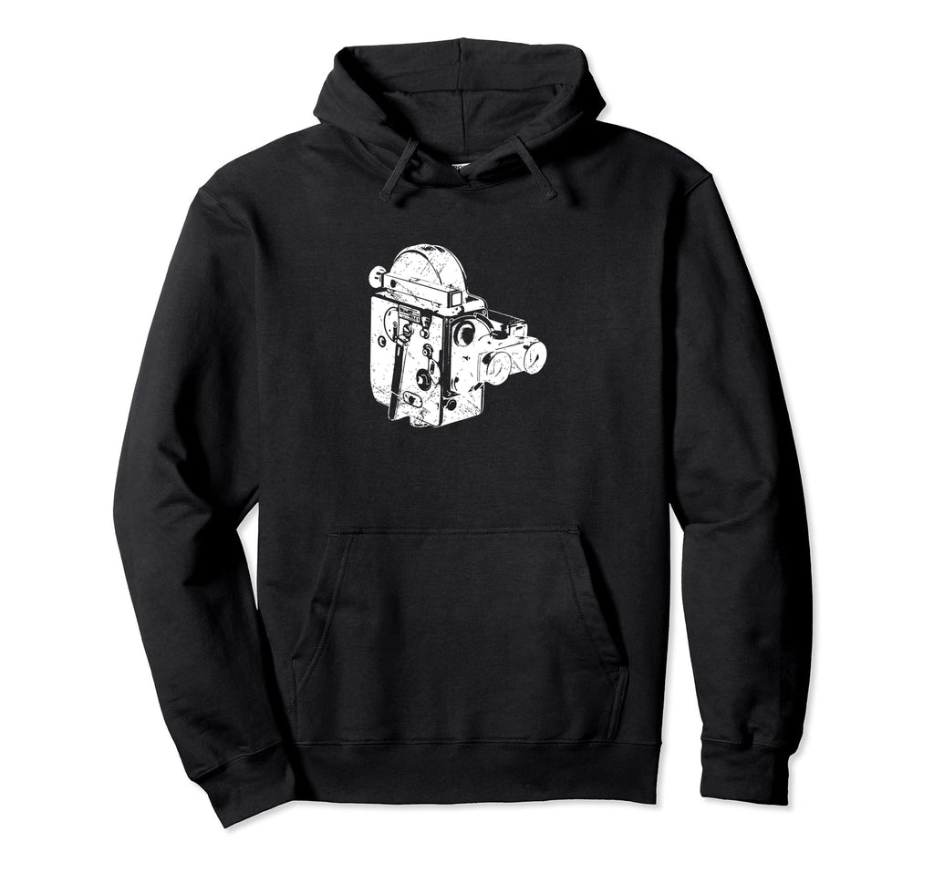 16 Mm Distressed Film Camera Hoodie - Custom Art Print for Adults - T-Shirt, Sweatshirt, Hoodie