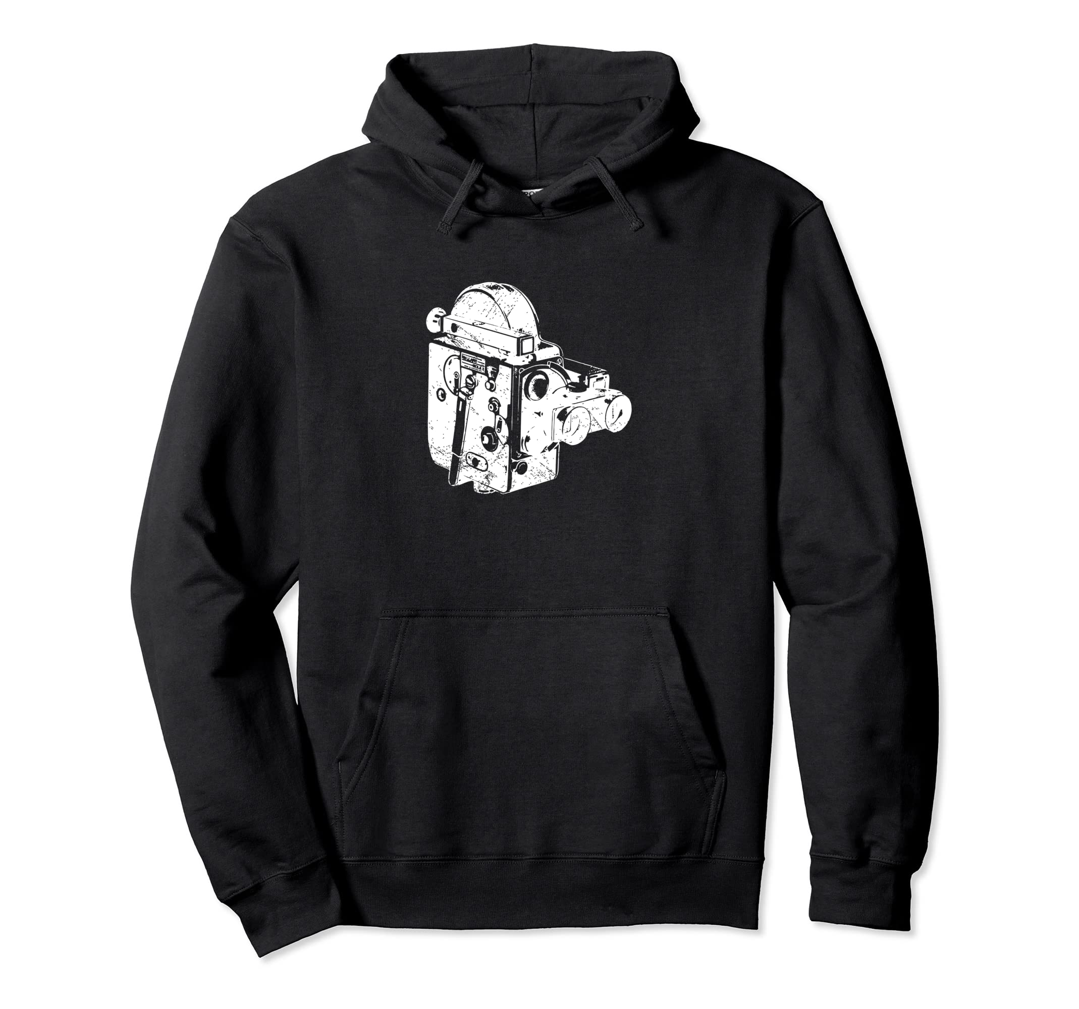 16 Mm Distressed Film Camera Hoodie - Custom Art Print for Adults - T-Shirt, Sweatshirt, Hoodie