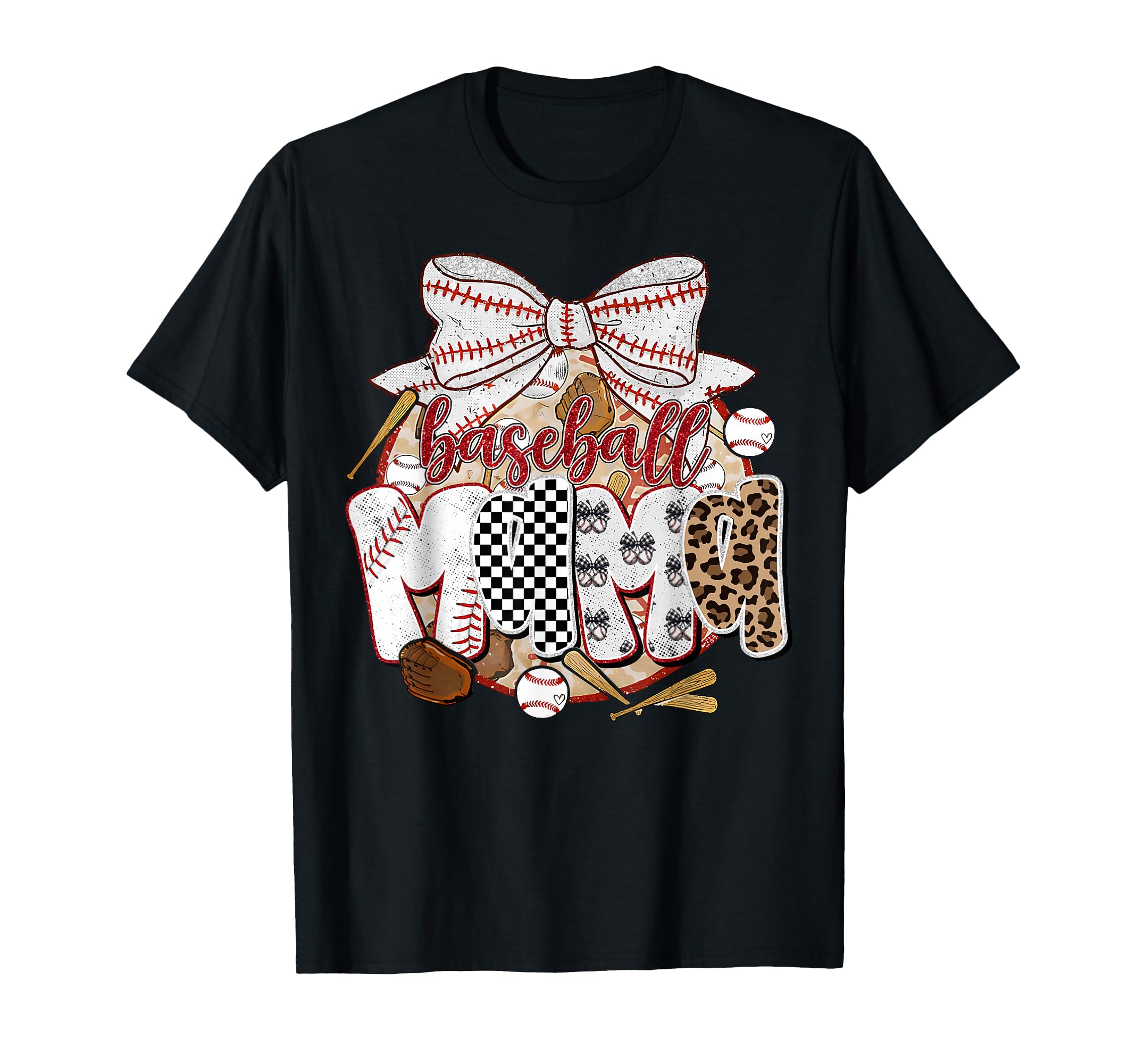 Baseball Mama Coquette Bow Game Day T-Shirt - Trendy Graphic Unisex - T-Shirt, Sweatshirt, Hoodie