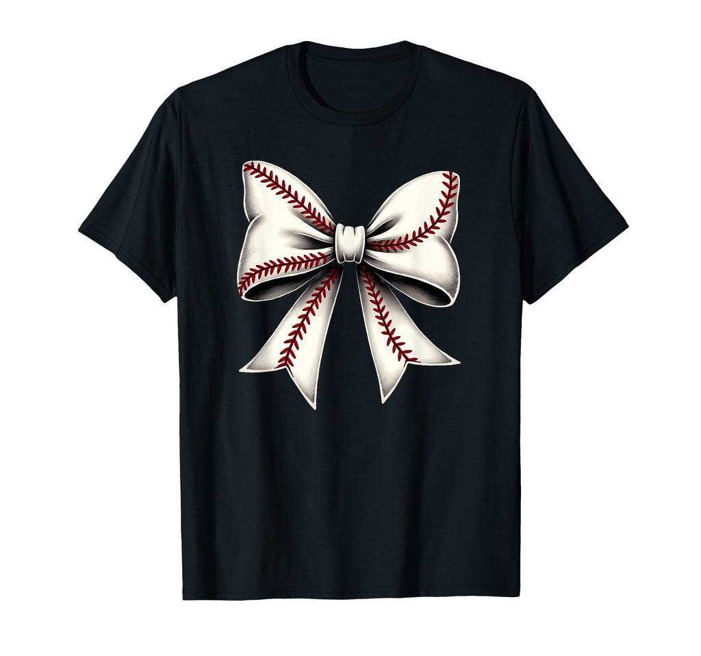 Baseball Coquette Bow Mommy T-Shirt - Fun Novelty Design for Adults - T-Shirt, Sweatshirt, Hoodie