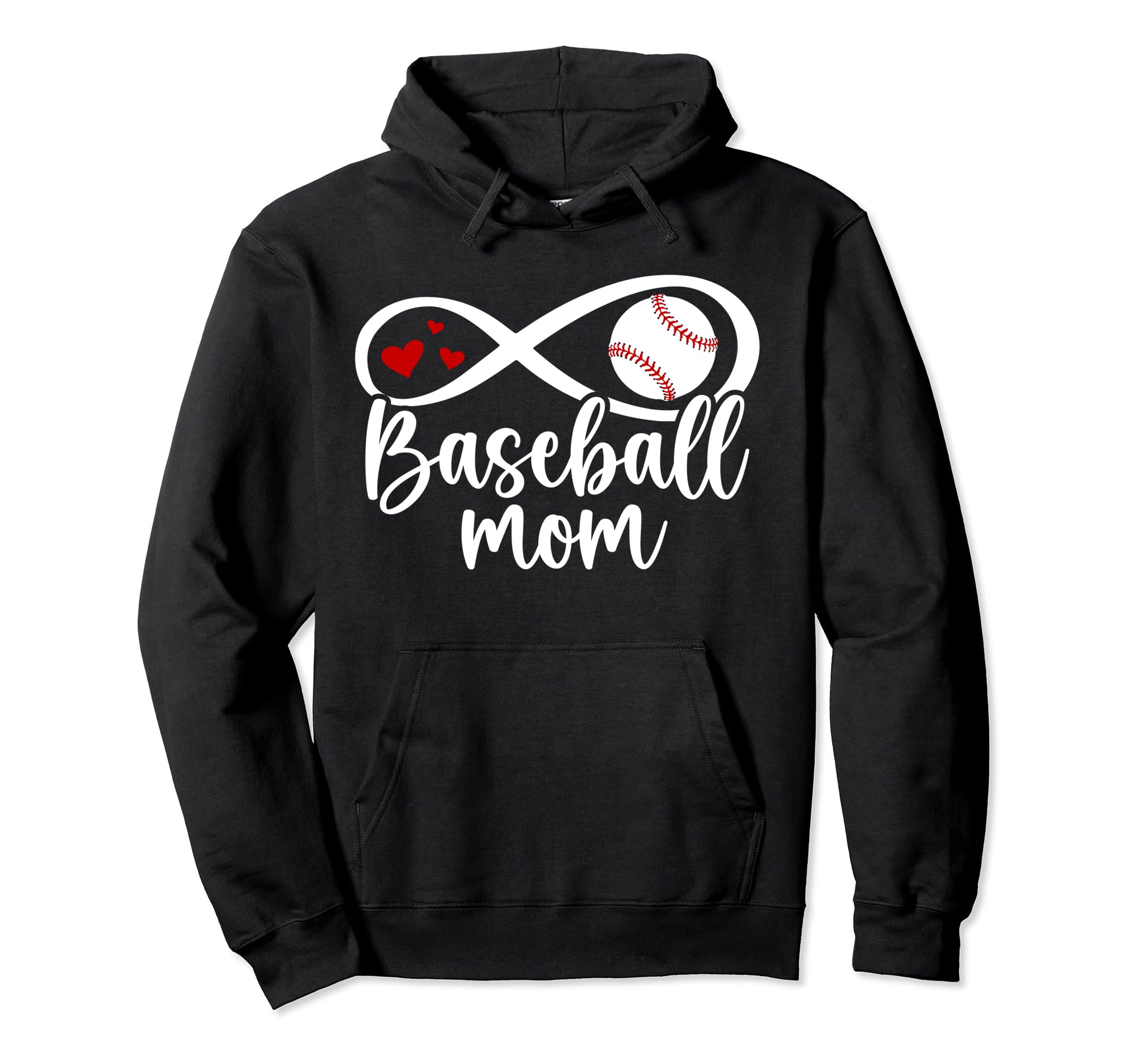 Baseball Mom Proud Mother Baseball Hoodie - Casual Everyday Wear Unisex - T-Shirt, Sweatshirt, Hoodie